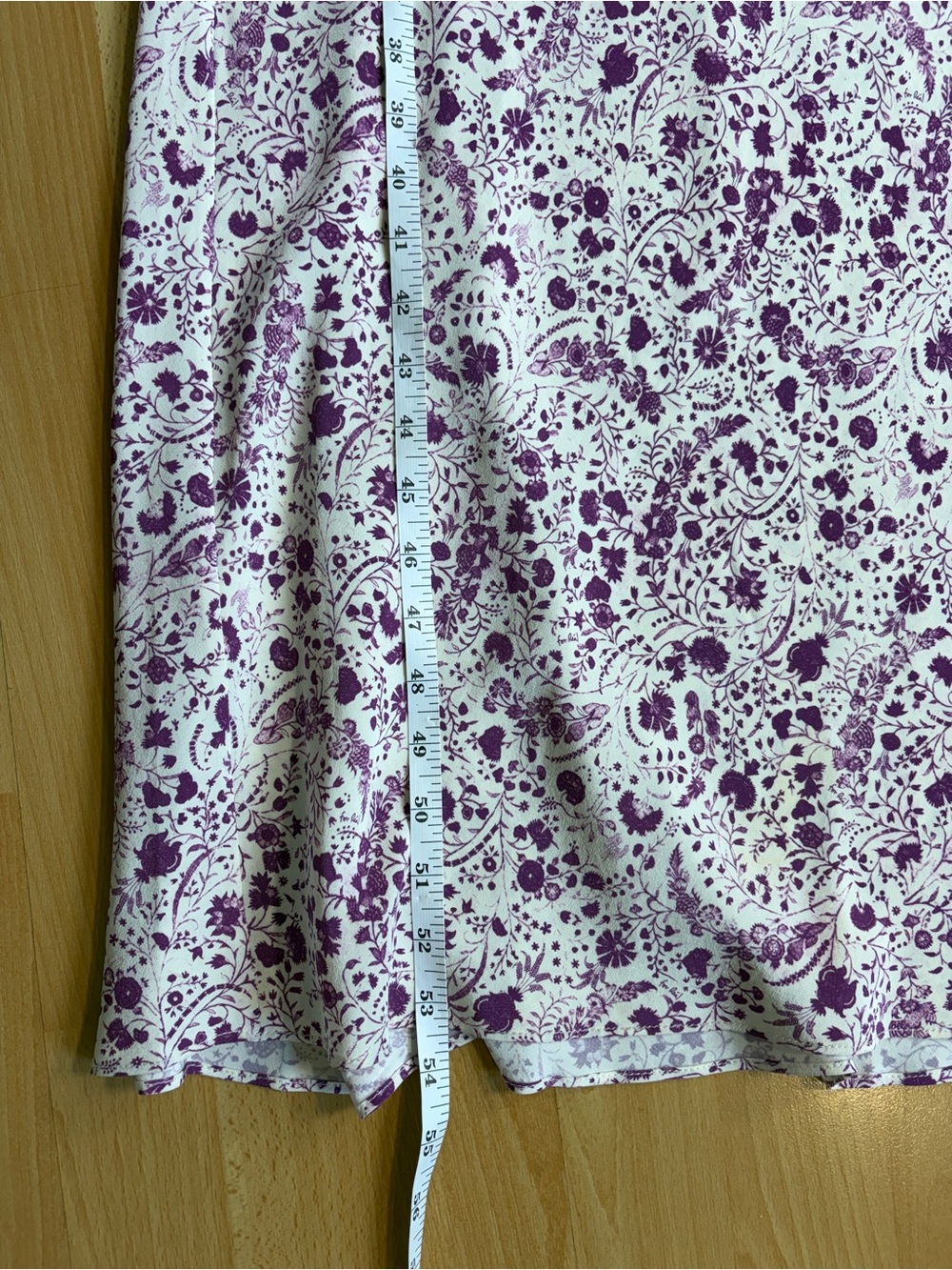 Réalisation Par The Alba Silk Babydoll Slip Dress in Mystic Purple & White XXL - Picture 16 of 16